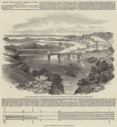 Ferrovia del Galles del Sud, apertura del ponte di Chepstow da Samuel Read